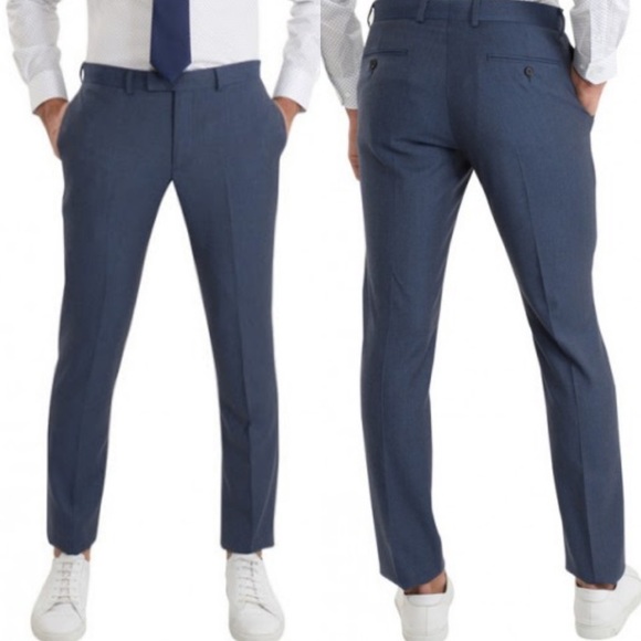 ❤️SOLD❤️Sandro Slim-Fit Tapered Wool-Flannel Trous - Picture 1 of 7